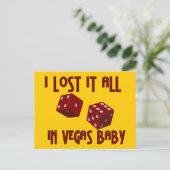 Alles verloren in Vegas Briefkaart (Staand voorkant)
