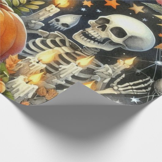 Alles voor Halloween Collage Cadeaupapier (Hoek)