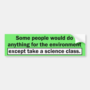 Alles voor het milieu bumpersticker