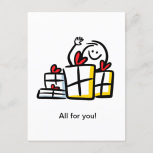 Alles voor jou! briefkaart