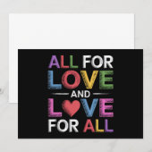Alles voor liefde en liefde voor alle Pride Month  Kaart (Voorkant / Achterkant)