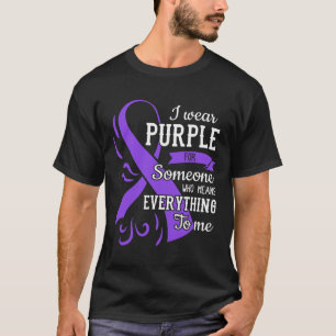 Alles voor mij Epilepsy Dag Paarse Ribbon Epilep T-shirt