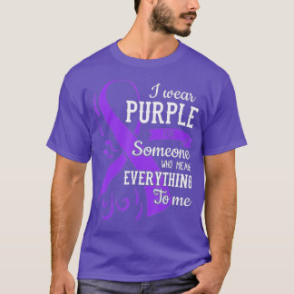 Alles voor mij Epilepsy Dag Paarse Ribbon Epilep T-shirt