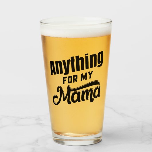 Alles voor mijn mama glas (Voorkant gevuld)