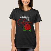 Alles voor Tacos Grappige Roos Retro T-shirt (Voorkant)