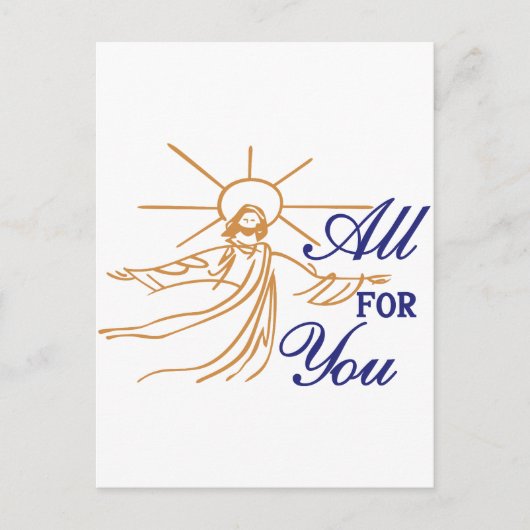 Alles voor u briefkaart (Voorkant)