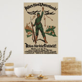 Alles voor Vaterland! WW1-poster Poster (Keuken)
