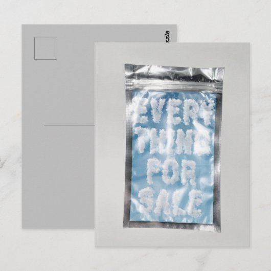 Alles voor verkoop briefkaart (Voorkant / Achterkant)