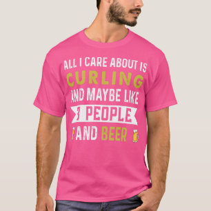 alles waar ik om geef is krullen en misschien wel  t-shirt