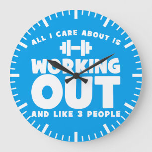 Alles waar ik om geef is trainen - Novelty Fitness Grote Klok