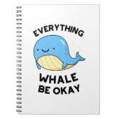 Alles Wal Vis Okay Grappige Walvis Pun Notitieboek (Voorkant)