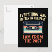 Alles was beter in het verleden cassette briefkaart (Voorkant / Achterkant)