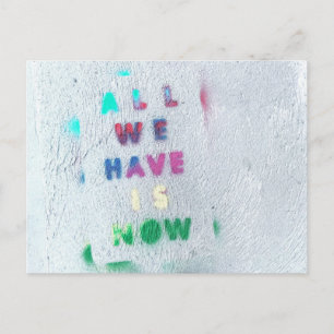 Alles was wir haben ist jetzt briefkaart