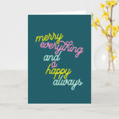 Alles wat altijd gelukkig is, is Blauwgroen feestd Kaart (Gele Bloem)