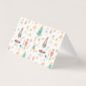 Alles wat een kerstkaartje met de Nutcracker-kerst Visitekaartje (Achterkant)