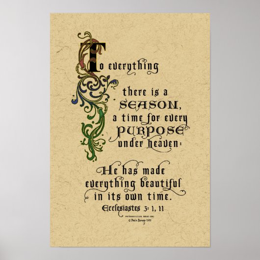 Alles wat er een SEASON is Poster (Voorkant)