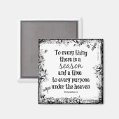 Alles wat er is is een seizoen Bijbelse Verse Magneet (Voorkant / Achterkant)