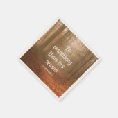 Alles wat er is is een seizoen Bijbelse Verse Servetten (Hoek)