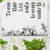 Alles wat er is is een seizoen Bijbelse Verse Theedoek (Gevouwen)