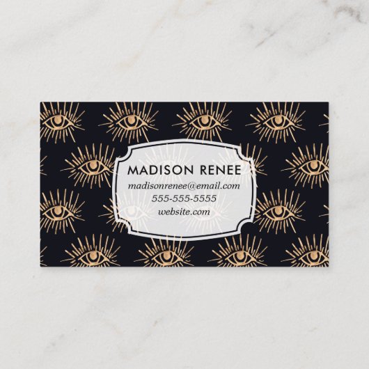 Alles wat Eyelashes ziet Trendy Makeup Artiest Visitekaartje (Achterkant)