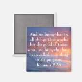 Alles wat God werkt voor het goede bijbelvers Magneet (Voorkant / Achterkant)