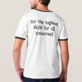 Alles wat goed is komt naar mij T-shirt (Achterkant volledig)