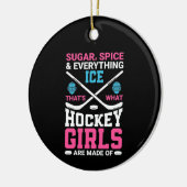 Alles wat Ice Hockey Girls Keramisch Ornament (Links)