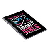 Alles wat Ice Hockey Girls Notitieboek (Rechterzijde)