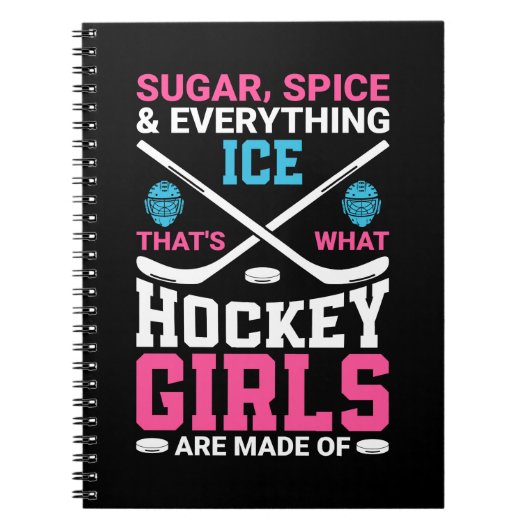 Alles wat Ice Hockey Girls Notitieboek (Voorkant)