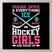 Alles wat Ice Hockey Girls Poster (Voorkant)