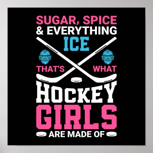 Alles wat Ice Hockey Girls Poster (Voorkant)