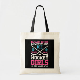 Alles wat Ice Hockey Girls Tote Bag