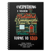 Alles wat ik aanraak, draait om de verkoop van onr notitieboek (Voorkant)