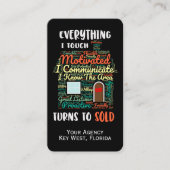 Alles wat ik aanraak, draait om de verkoop van onr visitekaartje (Voorkant)