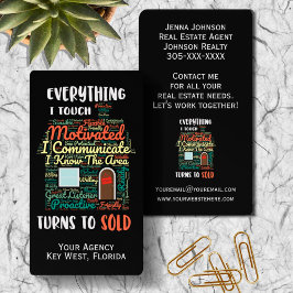 Alles wat ik aanraak, draait om de verkoop van onr visitekaartje