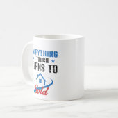 Alles wat ik aanraak draait om de verkoop van onro koffiemok (Voorkant links)