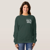 Alles wat ik aanraak wordt verkocht witte tekst trui (Voorkant volledig)