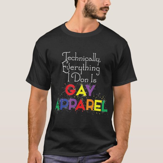 Alles wat ik doe is Gay Apparel Cute Funny Christm T-shirt (Voorkant)