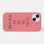 Alles wat ik doe is Lezen iPhone 15 Case (Achterkant horizontaal)