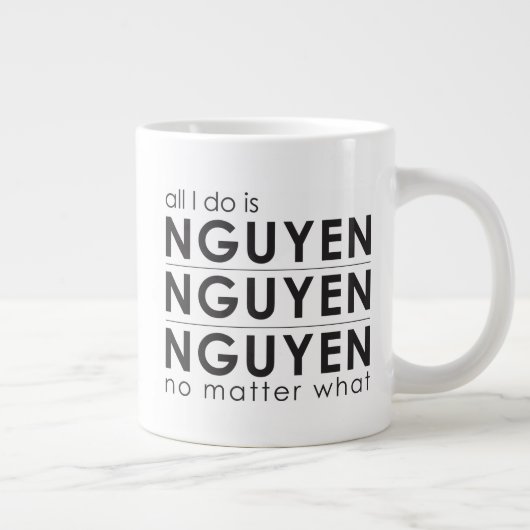 Alles wat ik doe is Nguyen, Nguyen, Nguyen, wat vo Grote Koffiekop (Rechts)