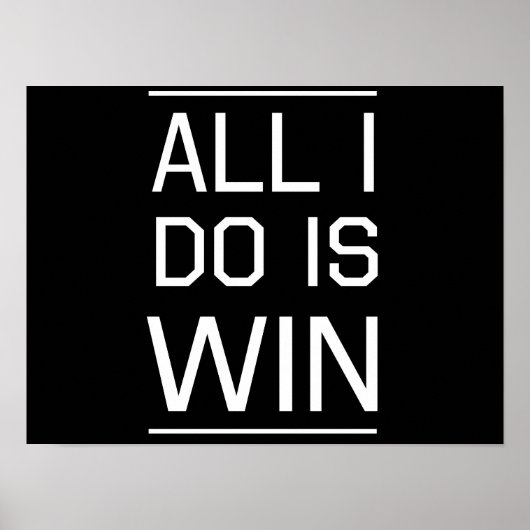 Alles wat ik doe is Win Poster (Voorkant)