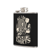 Alles wat ik doe is winnen en spelen Darts Flask 6 Heupfles (Links)