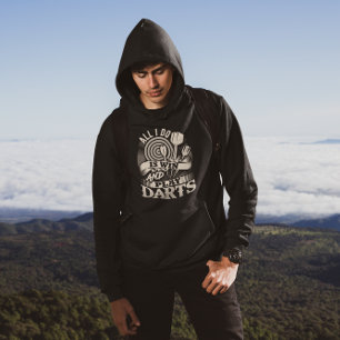 Alles wat ik doe is winnen en spelen Darts - Leagu Hoodie