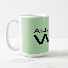"Alles wat ik doe is Winnen" Minimalistische Motiv Koffiemok