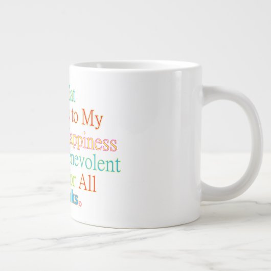 Alles wat ik eet is mok (Rechts)