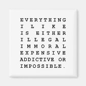 Alles wat ik leuk vind magneet (Voorkant)