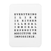 Alles wat ik leuk vind magneet (Verticaal)