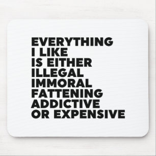 Alles wat ik leuk vind muismat