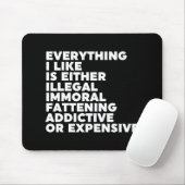 Alles wat ik leuk vind muismat (Met muis)