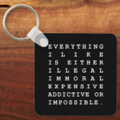 Alles wat ik leuk vind sleutelhanger (Voorkant)